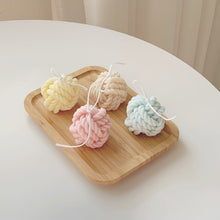 Load image into Gallery viewer, knit ball candle
